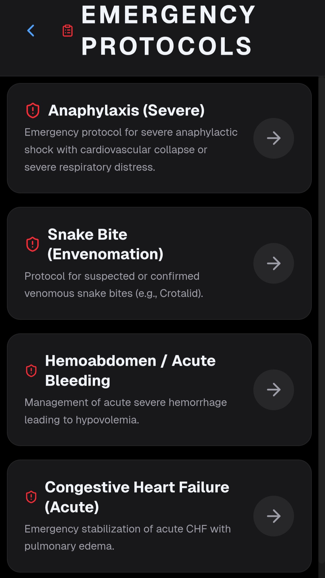 Emergency Protocols